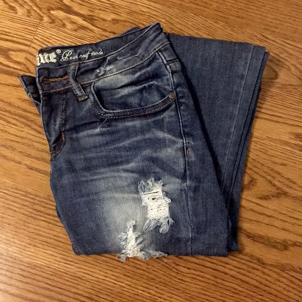 Machine Ripped Skinny Jeans - Picture 2 of 5